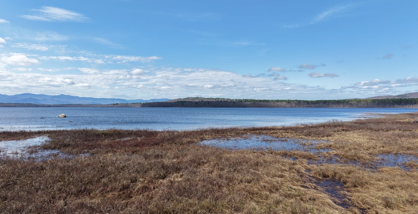 531 Kezar Pond frontage with distant mountains