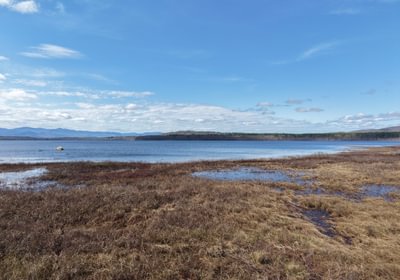 531 Kezar Pond frontage with distant mountains