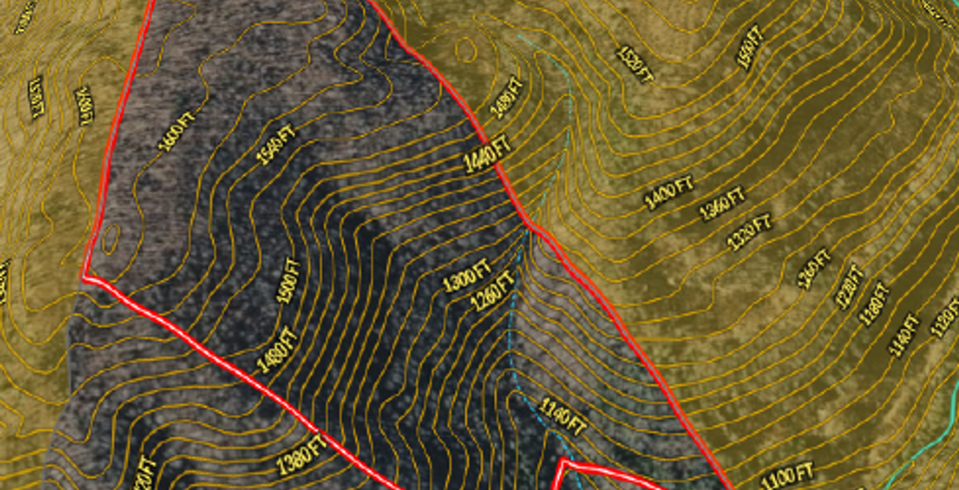 577 Burnette Aerial countour Streams