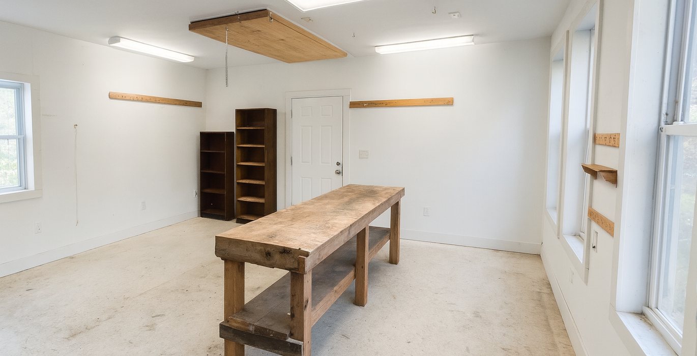 943 Rustic Workshop with Natural Light
