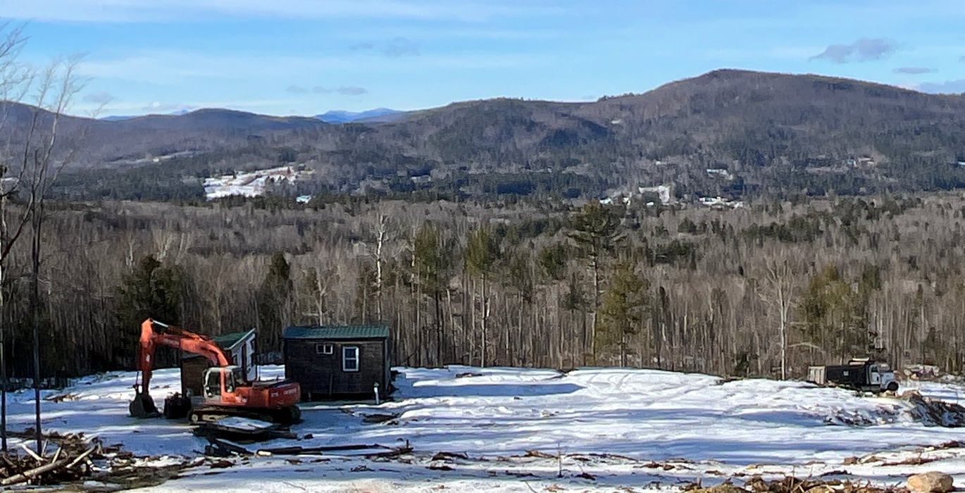 View of tiny house mountains