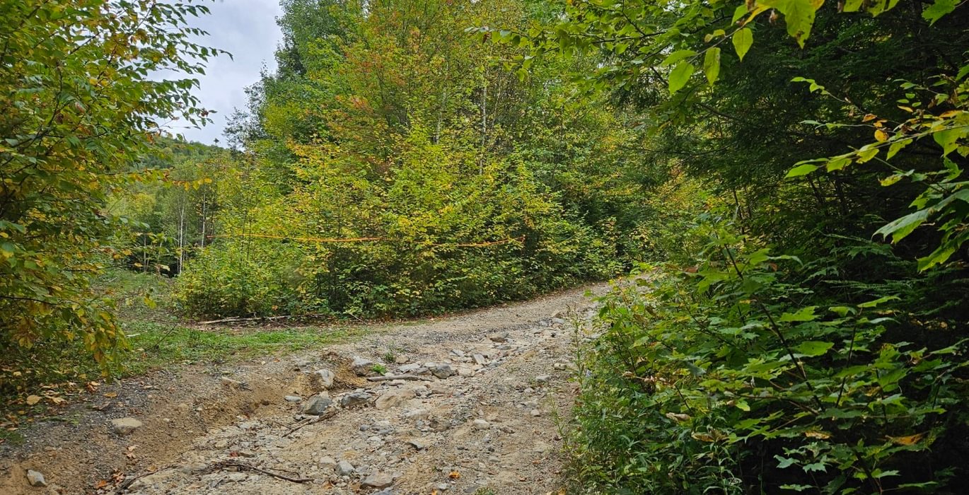 Access road heading towards Timberland pass very near deeded access over lot 3