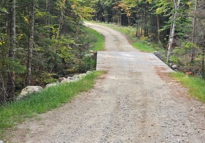 Bridge along ROW new concrete