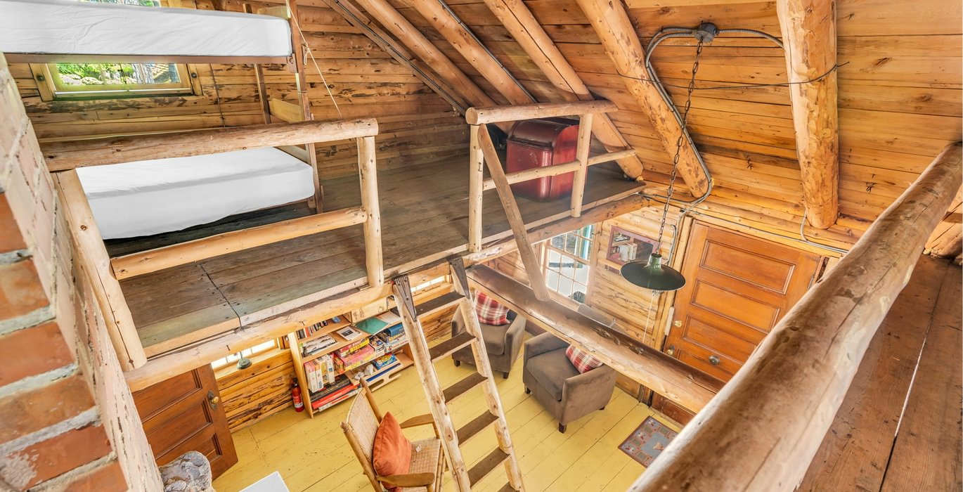 Butterfield Lodge birds eye view of living room