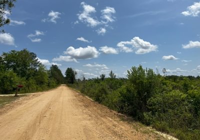 County maintained road frontage